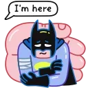 Стикеры Набор Emoji Sad Batman