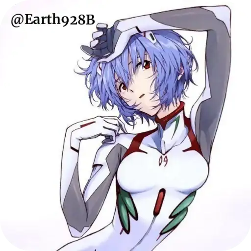 Стикеры для телеграмм и Whatsapp Ayanami Rei @Earth928B