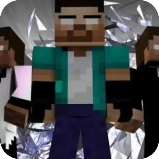 Стикеры для телеграмм и Whatsapp Herobrine @Earth928B