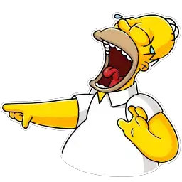 Emoji для телеграмм и Whatsapp Набор Emoji Homer Simpson