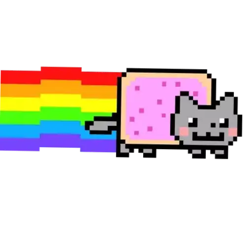 Стикеры для телеграмм и Whatsapp Nyan Cat