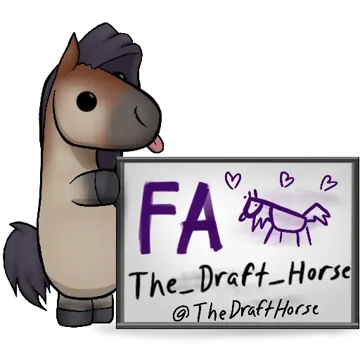 Стикеры для телеграмм и Whatsapp Draft Horse Plushie Pack