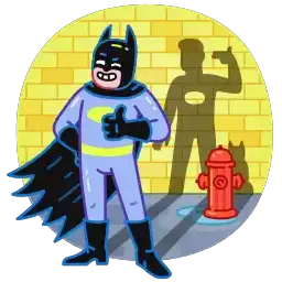 Emoji для телеграмм и Whatsapp Набор Emoji Sad Batman