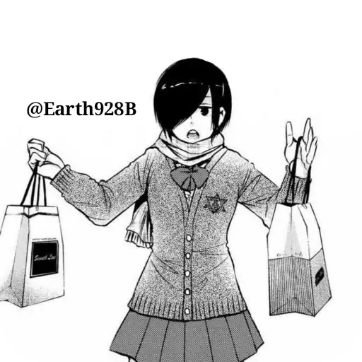 Стикеры для телеграмм и Whatsapp Touka @Earth928B