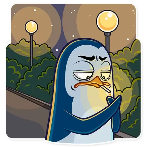 Стикеры для телеграмм и Whatsapp Mr. Penguin