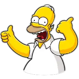 Emoji для телеграмм и Whatsapp Набор Emoji Homer Simpson