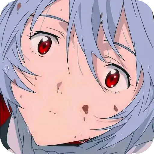 Стикеры для телеграмм и Whatsapp Ayanami Rei @Earth928B