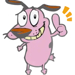 Emoji для телеграмм и Whatsapp Набор Emoji Courage the Cowardly Dog