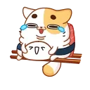 Стикеры Набор Emoji Sushi cat