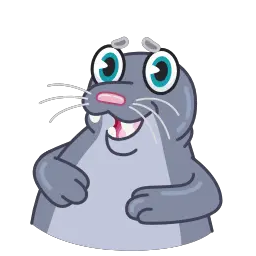 Стикеры для телеграмм и Whatsapp Silly Seal