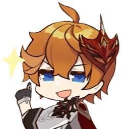 Стикеры для телеграмм и Whatsapp Chibi Tartaglia