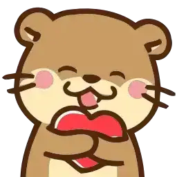 Стикеры для Телеграм и Whatsapp Набор Emoji Love Otters