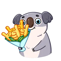 Emoji для телеграмм и Whatsapp Набор Emoji Kozy Koala