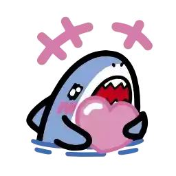 Emoji для телеграмм и Whatsapp Набор Emoji small shark