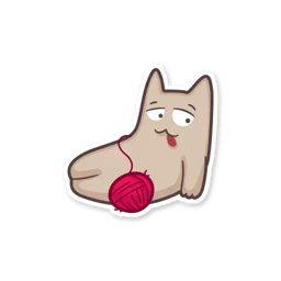 Стикеры для телеграмм и Whatsapp Gray Kitten