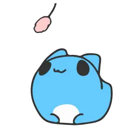Стикеры для телеграмм и Whatsapp Animated Blue Cat